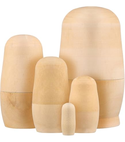 本場ロシア製 木製マトリョーシカ MADE IN RUSSIA Amazon | 白木マトリョーシカ 3個組 7cm [ロシア製] | マトリョーシカ